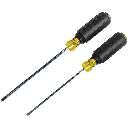 Klein Screwdriver Set, 3/16 Cabinet and #2 Phillips, Cushion-Grip, 2-Piece