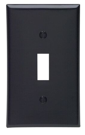 Leviton Black 1 gang Nylon Toggle Wall Plate 1 pk