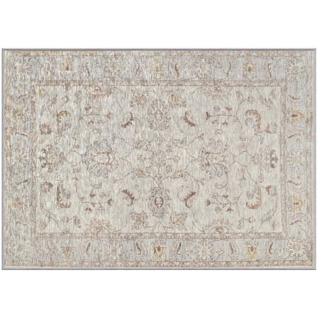 Gel Pro 24 in. W X 34 in. L Beige Geometric Polyester Accent Rug