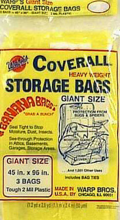 Warp's Giant Storage Bag Yellow 96 in. D