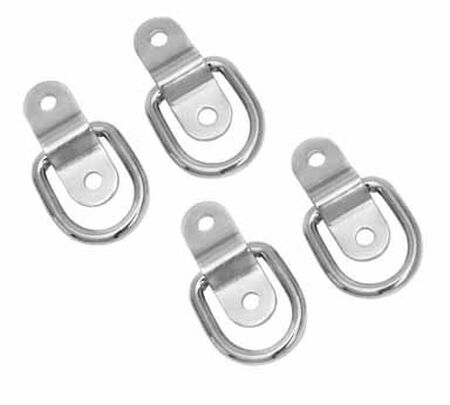 Pro Grip Cambuckle Tie Down D-Ring 1200 Silver