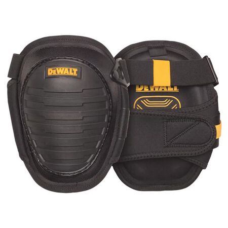 DEWALT 9.3 in. L x 7.25 in. W Gel Foam Hard Shell Knee Pads Black/Yellow One Size Fits All