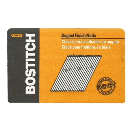 Bostitch 1-1/2 in. 15 Ga. Angled Strip Coated Finish Nails 25 deg 3655 pk