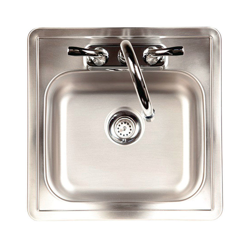 Kindred Satin Stainless Steel Top Mount 15 In W X 15 In L Bar