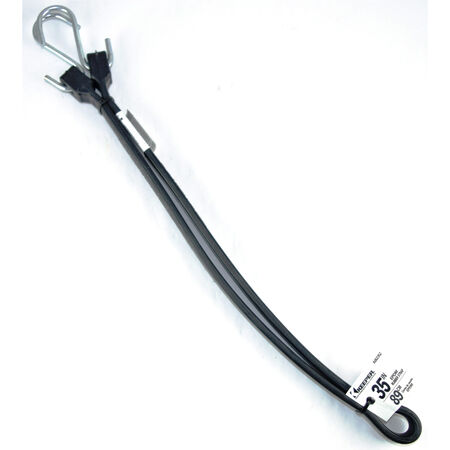 Keeper Black Rubber Tarp Strap 35 in. L 1 pk