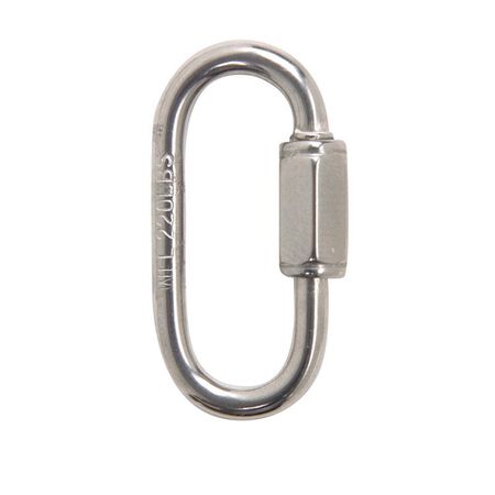 Campbell Polished Stainless Steel Quick Link 220 lb 1-3/8 in. L