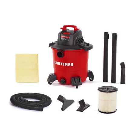 Craftsman 9 gal Corded Wet/Dry Vacuum 8.3 amps 120 V 4.25 HP