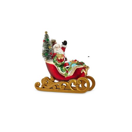 Raz Imports EC 5.25 in. SLEIGH RIDE ORNAMENT