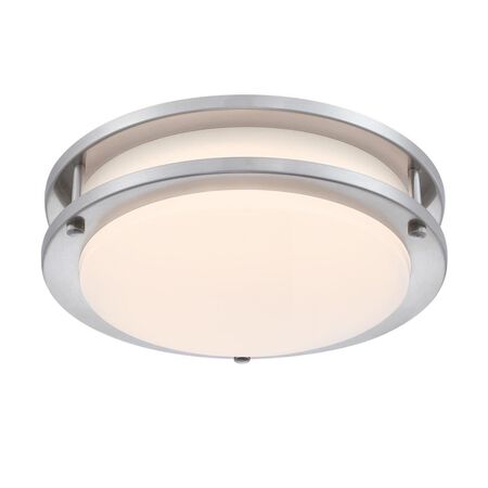 Westinghouse Lauderdale 3.5 in. H X 11 in. W X 11 in. L Brushed Nickel Silver Ceiling Fixture