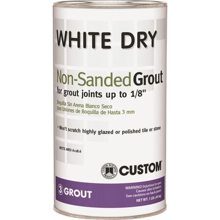 Custom Building Products White Dry Indoor and Outdoor White Grout 1 lb