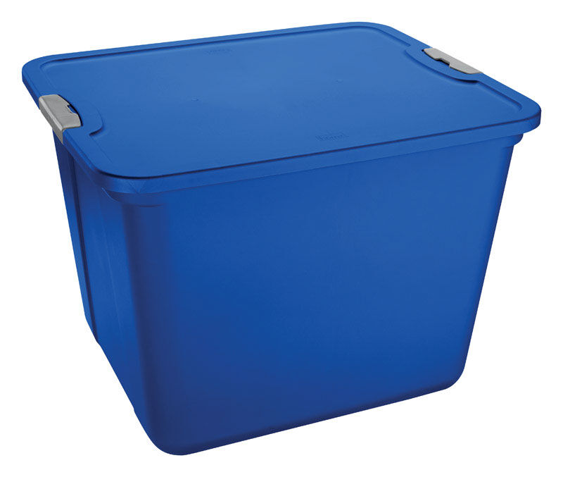 Homz Storage Tote 16 1 4 In H X 18 3 8 In W X 22 In D 20 Gal Stine Home Yard The Family You Can Build Around,Garden Furniture Outdoor Furniture Top View Png