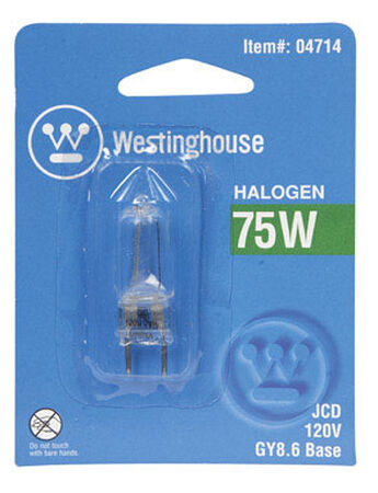 Westinghouse Halogen Light Bulb 75 watts Tubular JCD 3.06 in. L White 6 pk