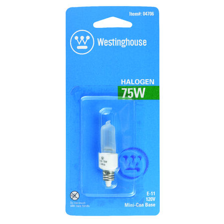 Westinghouse 75 W T4 Decorative Halogen Bulb 1,050 lm White 1 pk