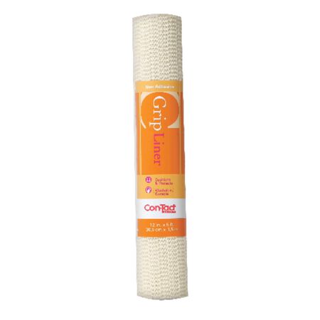 Con-Tact Grip 5 ft. L X 12 in. W Almond Non-Adhesive Shelf Liner