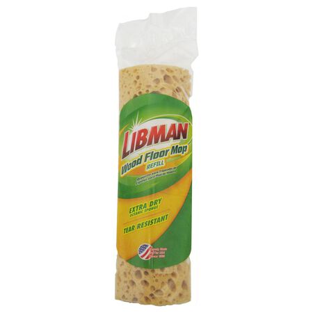 Libman 10 in. Hardwood Floor Sponge Mop Refill 1 pk