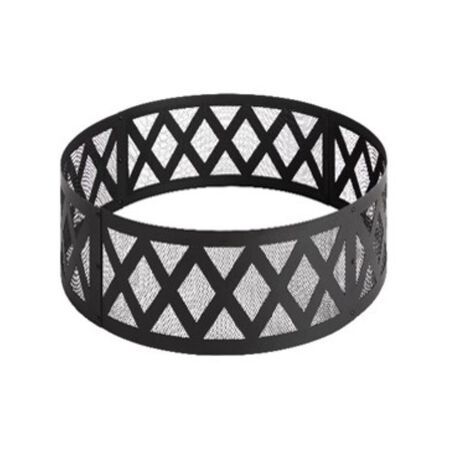 Living Accents 36 in. W Steel Round Wood Fire Pit