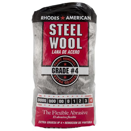 Rhodes American 4 Grade Extra Coarse Steel Wool Pad 12 pk