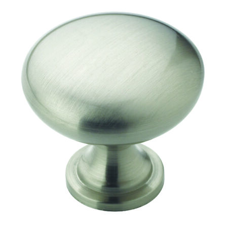 Amerock Allison Round Cabinet Knob 1-1/4 in. D 1-1/8 in. Satin Nickel 1 pk