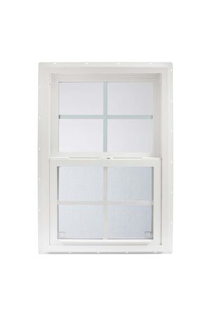 24 in. x 36 in. White Vinyl Insulated Window Low-E Glass (4/4 Window Pane Arrangement)