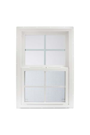 White Vinyl Insulated Window Low-E Glass 2' x 3' Series 2K (4/4 Window Pane Arrangement)