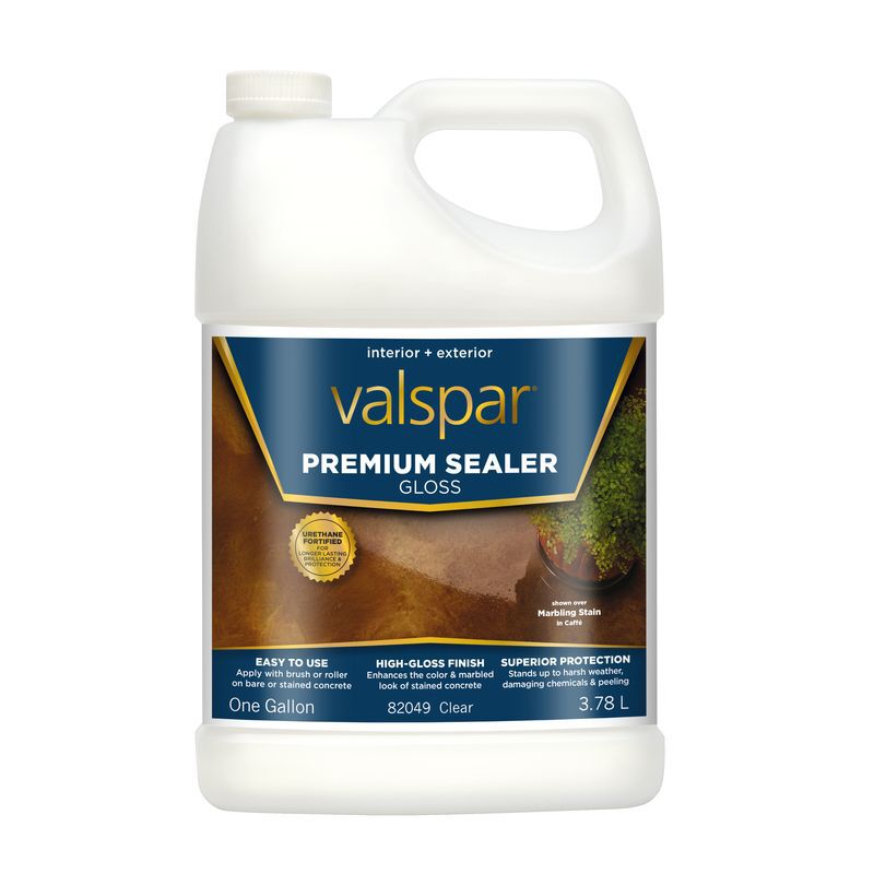 Valspar Premium Sealer Low VOC 1 gal. Stained Concrete Sealer Clear