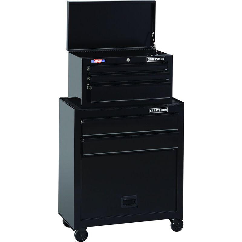 Craftsman 26 5 In 5 Drawer Metal Ball Bearing Tool Center 45 5 In