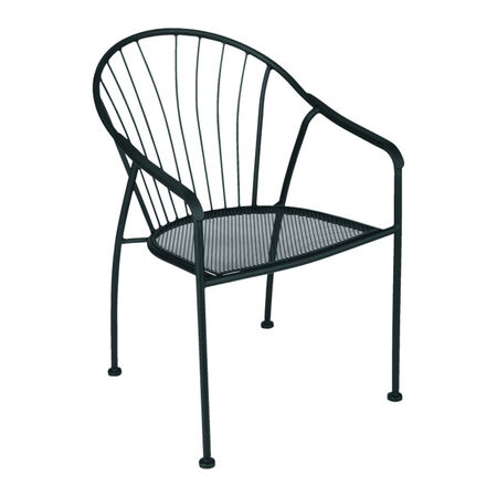 Living Accents Winston Black Steel Frame Chair