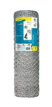 Garden Zone Poultry Netting 24 in. H x 150 ft. L 20 Ga. Silver