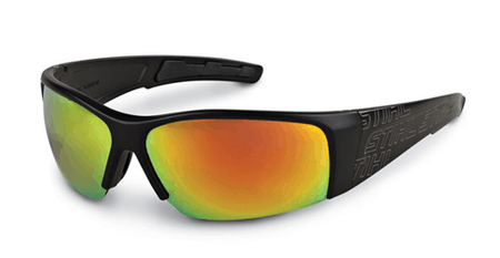 Glasses Blk Wrap smoke