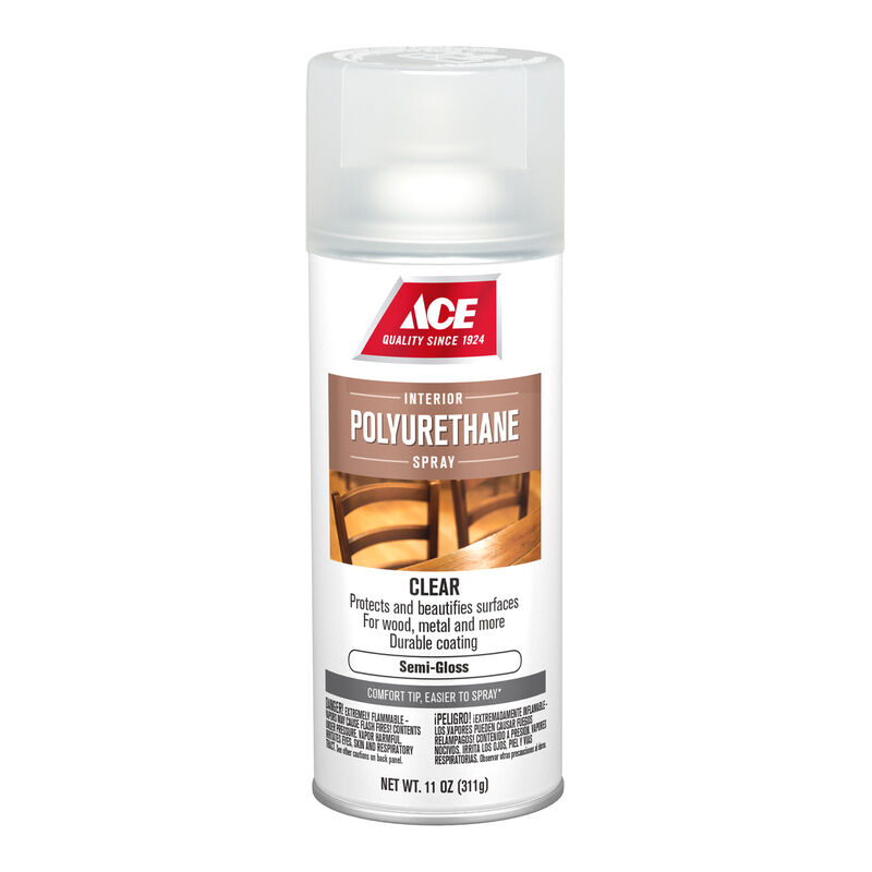 Ace SemiGloss Clear Polyurethane Spray 11 oz. Stine Home + Yard