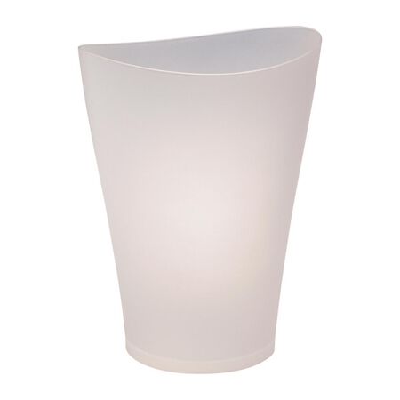 Rubbermaid Spa Works 2.25 gal Clear Plastic Vanity Wastebasket