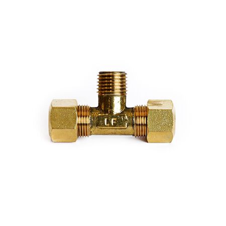 ATC 3/8 in. Compression 3/8 in. D Compression Brass Reducing Tee