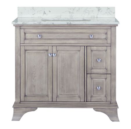 Aurafina WAINWRIGHT 36 in. Old Harbor Grey Vanity