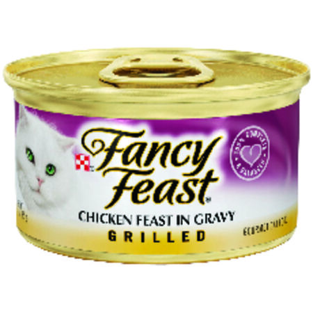 Purina Fancy Feast Chicken Feast in Gravy Grilled All Ages Cat Food 3 oz.