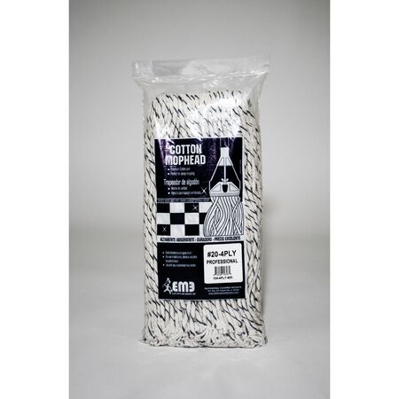 Elite Mops and Brooms #20 Cut End Cotton Mop Refill 1 pk