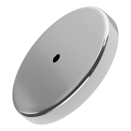 Magnet Source .44 in. L X 3.2 in. W Silver Round Base Magnet 95 lb. pull 1 pc