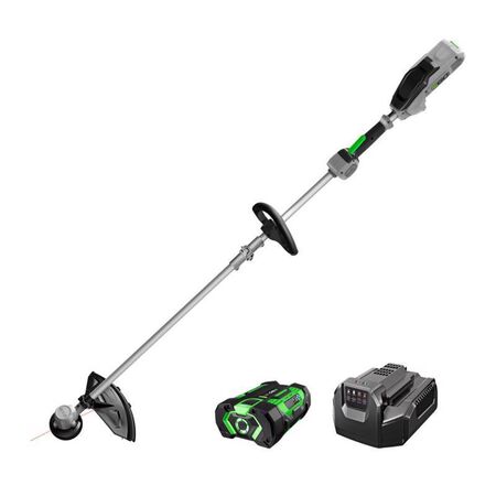 EGO Power+ ST1502SA 15 in. 56 V Battery String Trimmer Kit (Battery & Charger) SPLIT SHAFT W/ RAPID RELOAD & 2.5 AH BATTERY
