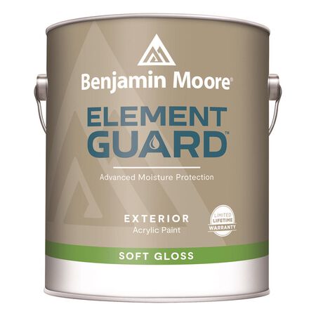 Benjamin Moore Element Guard Soft Gloss Base 1 Paint Exterior 1 gal