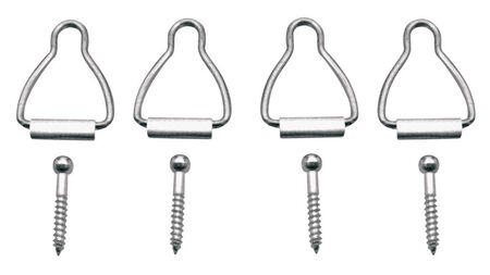 Prime-Line Silver Aluminum Window Latch 1/16 in. W X 1-9/16 in. L For Spline Channel 4 pk