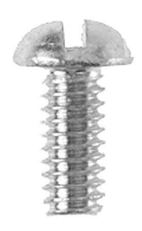 Danco No. 8-32 X 3/8 in. L Slotted Round Head Chrome-Plated Brass Bibb Screw 1 pk
