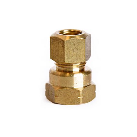 ATC 3/8 in. Compression 3/8 in. D FPT Brass Coupling