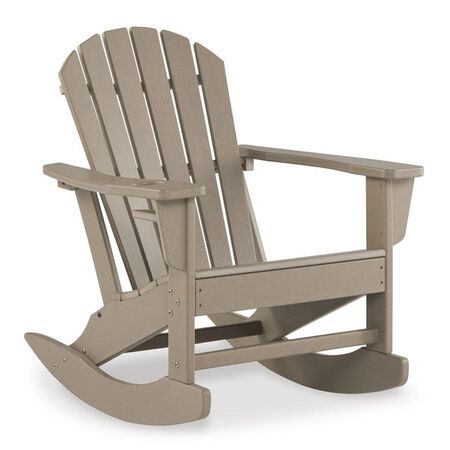 Ashley Adirondack Rocker Sundown Treasure Driftwood