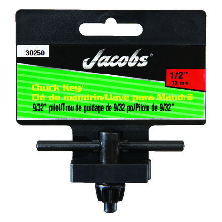 Jacobs 1/2 in. X 9/32 in. KK Chuck Key T-Handle Steel 1 pc