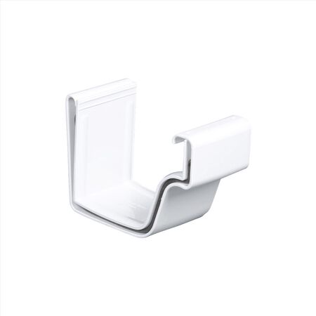 Amerimax 3.5 in. H X 3.5 in. W X 5 in. L White Vinyl K Gutter Connector