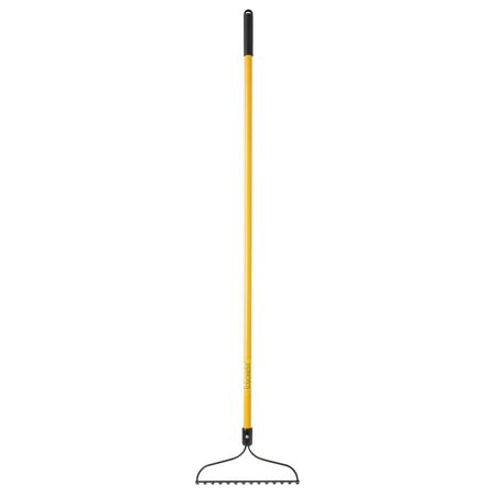 Home Plus+ 61 in. 14 Tine Steel Bow Rake Fiberglass Handle
