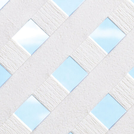 Grid Axcents 48 in. W X 8 ft. L White Plastic Privacy Lattice Panel