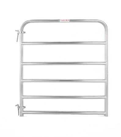 4' 6-bar economy galvanized tube gate, 1 3/4" 20 gauge Z-brace