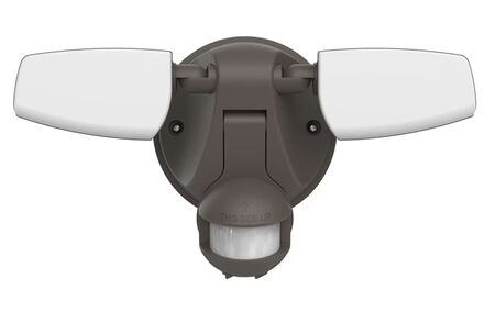HALO Outdoor LED Flood & Security Light - Motion Activated Dusk to Dawn 1420 Lumens Bronze
