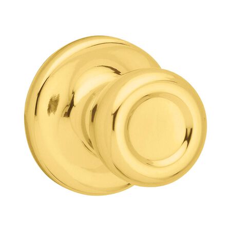 Kwikset Mobile Home Polished Brass Passage Door Knob