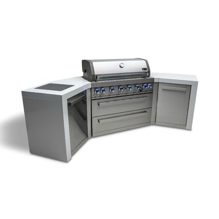 Mont Alpi  6-Burner Deluxe island with 45-degree corners